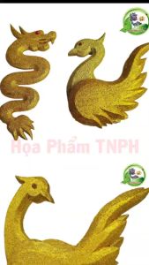 Rồng Công Phôi Xốp Mẫu Ngẩng Đầu Bằng Xốp Cách Điệu Dày 25cm Phủ Nhũ Kim Tuyến  Điêu Khắc 2 Mặt Trang Trí Tháp Oản Mâm Hoa Quả Bánh Kẹo Nước Ngọt Thích Hợp Làm Đồ Thủ Công DIY Decor