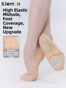s.lemon | Soft & Elastic Dance Practice Shoes with Cat Paw Design