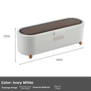 Luxury Water Draining Dustproof Cutlery Storage Box