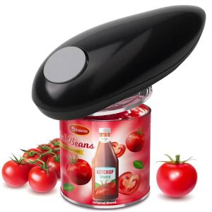 Electric Can Opener Tin Opener Hand Free for Arthritis Hands Automatic Can Openers with One Touch Switch Button Kitchen Tool