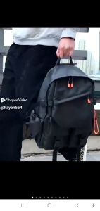 Balo đa năng kiểu dáng trẻ trung vải chống nước có USB Gulari cam nổi bật GSR34 [Hỏa tốc]