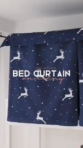 【Big Sale】QAQA 2024 New Printed Blackout Bed Curtains 3PCS Student Bunk Beds Bed Curtain Dormitory Privacy Bed Curtain Mosquito Tent Blackout Cover Student Bunk Bed Curtain 1.2m Bed Curtain