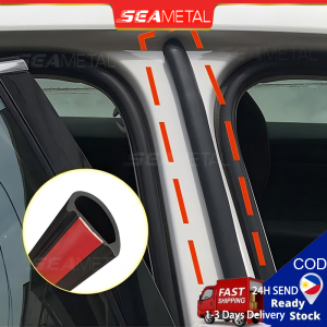 SEAMETAL Car Door Rubber Seal Strip Trim Seal B Pillar Protection Weather Stripe Anti-Noise Weatherstrip Sound Isolation