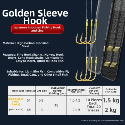 BAIXITANG | Pre-tied Fine Crucian Fishing Hook Set