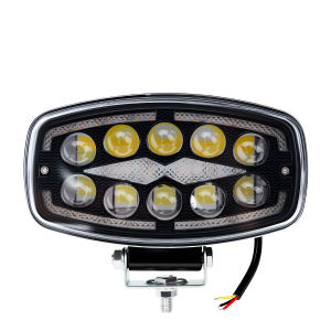 KEVANLY | 1PCS 60w Car LED Work Light High Bright Spotlight DRL Driving Lamp Yellow White Flow Flash Light For ATV/Truck/UTV/Pickup Light