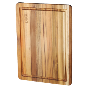 Teakhaus Teak Wood Cutting Board Double Sided Antibacterial Mold Proof Kitchen Cooking Utensil Handmade Irregular Shape