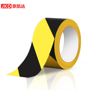 Firefighting Warning Tape Floor Protection Film Decorative Sticker Line Zebra Pattern Isolation Barrier Reflective Identification Tape