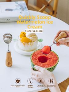SHUEHO | Muỗng Đào Kem Hình Gấu Đứng Dễ Thương