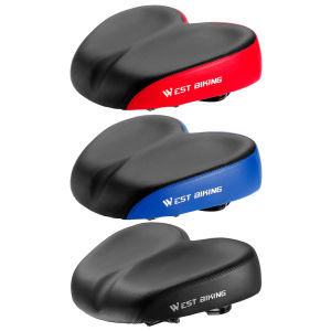 Welcomehome WEST BIKING Cycling Travel Comfortable Seat Widen Thicken Electric Bicycle Saddle Breathable Shock Absorption Soft Ergonomic Cycling Equipment