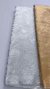 2026 High Quality African Nigerian Tulle Lace Fabric Organza Guipure Party Dress Brocade Jacquard French Lace For Wedding