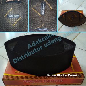 Udeng Santri Polos AC Premuim Bahan Bludru Peci Kopiah Songkok