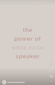 NUMBER TWELVE l White Noise Speakers l Portable Sound Machine for Baby & Adult