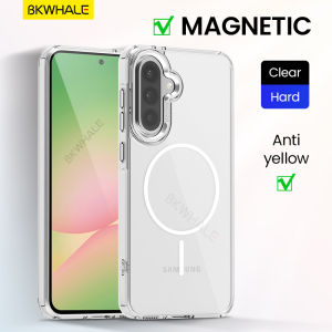 BKWHALE Magnetic transparent Phone Case For Samsung Galaxy A56 A36 A26 A16 A55 A35 A15 Clear Back Cover Shockproof Casing