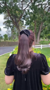 ผมผูกหางม้า ทรงลอนปลาย ยาวกลาง รุ่น P07