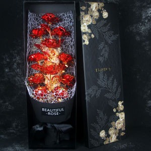 WAMUJIER | Valentines Gift for Girlfriend Wife Rose Bouquet Box