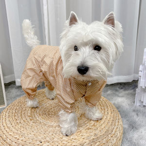 Dog Raincoat Puppy Waterproof Clothes Pet Small Size Dogs Dog Four-Legged Waterproof Waterproof All Inclusive Teddy Corgi Medium-Sized Dog