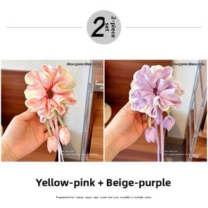 NING ZHOU | Tulip Lace Flower Hair Accessories