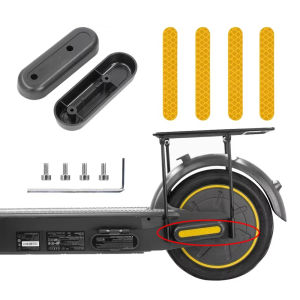 For Ninebot Max G30 G30D Electric Scooter Rear Wheel Hub Protective Shell Case With Reflective Sticker Screw Tools Warning Cover