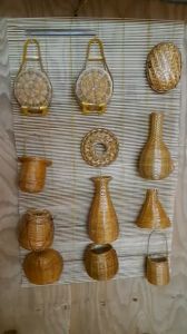 Set 12 món bằng tre mini trang trí tết chụp hình dễ thương