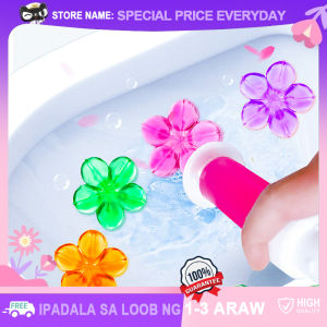 Creative Toilet Bowl Cleaning Flower Solid Detergent Toilet Gel Deodorizer Aromatic Freshen The Air Flower Stamp Automatic Floret Cleaner Bathroom Deodorizing Odor Removing Fragrance Gel