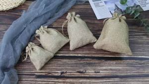 BỘ 50 Các Loại Kích Cỡ 13x18/10x15/9x12/7x9CM Dây Rút Vải Bố Tặng Túi Đay DIY Cưới Ủng Hộ Bao Bì Cho Kẹo Sô Cô La Trang Sức