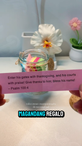 Daily Bible Promise Jar for Anxiety &amp Comfort - Christian Encouragement Gift with Scripture Notes