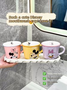 XIAOHUANGLU | Family Set Ceramic Toothbrush Mugs