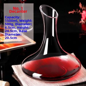 Lead-Free Glass Decanter