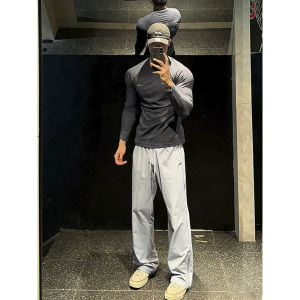 CHENMU | American Breathable Mesh IcySilk Loose Straight Casual Pants
