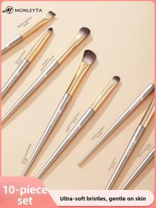 MONLEYTA | Eye Shadow Brush Set 8 Pieces Eye Makeup Blending Brush Detail Soft Bristle Gradient Effect Cosmetic Brushes Professional Kit