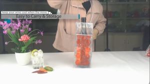 Wine Bottle Freezer Bag Portable Liquor Ice-cold Tool Rapid Chilling Cooler Ice Bag Beer Cooling Gel Holder Carrier