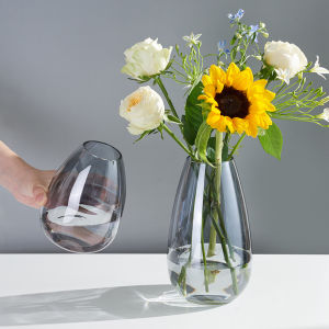 Đồ Trang Trí Bình Hoa Nổi Tiếng Trên Mạng Cắm Hoa Phòng Khách Thủy Tinh Ins Phong Cách Bắc Âu Tulip Thủy Canh Hoa Tươi Trang Trí Ít Người Xa Xỉ