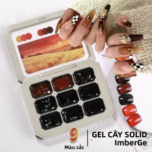 1 Hộp Sơn Móng Tay Gel Màu Hổ Phách Đặc 2g Sử Dụng Được Với Đèn UV&LED Màu Thu Đông Tự Làm Nghệ Thuật Màu Nâu Maillard Pha Trộn