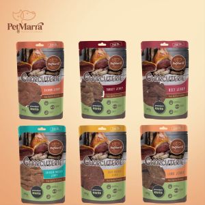PetMarra Charcuterie Dog Treats Salmon Jerky Flavor 80g - PetMate dogs snack treats