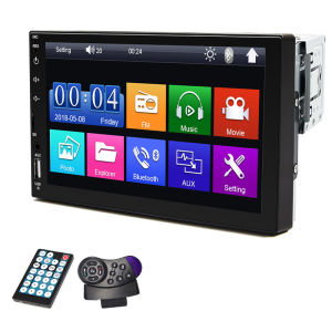 Hippcron Mirror Link 1 Din Car MP5 Player 7" HD Touch Screen Bluetooth FM Radio for Rear View Camera