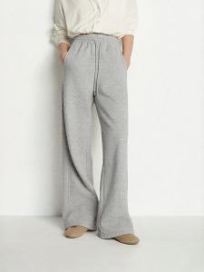 Semir | Thermal Drawstring Loose Black Sweatpants Thick