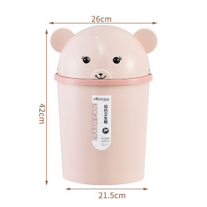 Thùng Rác Tròn Dung Tích Vừa Cho Phòng Ngủ Màu Nâu Hồng Xanh Lá Cây Xanh Thùng Đựng Đồ Dùng Để Bàn Gia Đình Thùng Rác Trang Trí