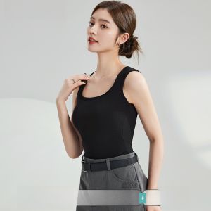 MiiOW | เสื้อกล้ามสายเดี่ยวแบบสวมหัวสำหรับผู้หญิง ปี 2025 พร้อมแผ่นเสริมหน้าอก เสื้อชั้นในแบบสวมได้ 2 ชั้น ป้องกันแสง ใส่ได้ด้านนอก