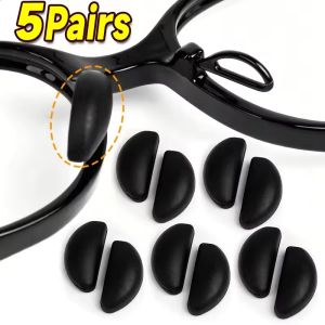 5Pairs New D-Shaped Silicone Nose Pads Anti-Slip Raised Pads For Glasses Nose Bridge Pads To Prevent Indentations