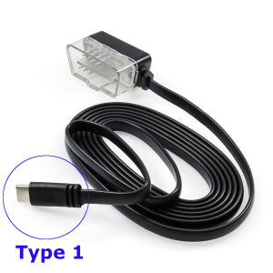 1PC obd2 cable mini usb OBDII 2 7 Pin To Mini USB Connection Cable For Car HUD Head up Display hud OBD Cable