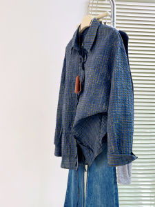 QINGNAER | Commuter Style Plaid Shirt