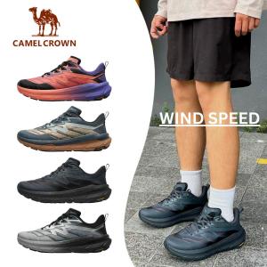 รองเท้าวิ่งผู้ชาย CAMEL CROWN รองเท้าผ้าใบกันลื่นกันน้ำพื้นรองเท้าหนาและการดูดซับแรงกระแทกสำหรับกีฬาและกิจกรรมกลางแจ้ง