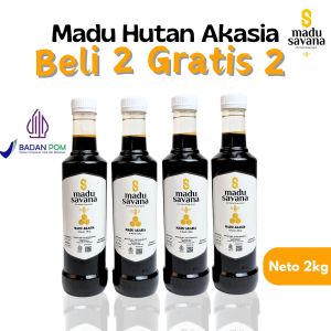 Madu Savana - Madu Original Asli Paket 4 Botol