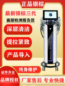 Silver Brown Skin Comprehensive Management Instrument Facial Lifting Firming and Hydrating Import Facial Cleaning Blackhead Removal Beauty Instrument