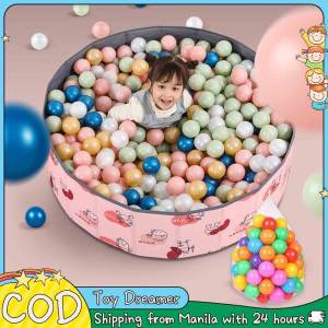 Foldable Ocean Ball Pool with 100PCS Ball Outdoor and Indoor Kids Play House Tent Baby Playpen Dollhouse Toy House Childrens Tent Game Pool Pet Fence