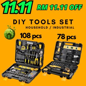 HABO 78 / 108 pcs Tool box set Hand tool full set Multifunction Tool Box DIY Hardware Tool Kit Household Tool Set 工具箱