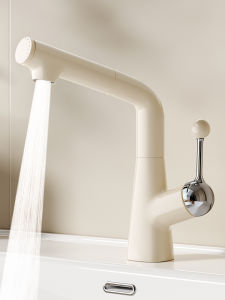 QIANMUYU | Creamy Style Pull Out Hot and Cold Faucet