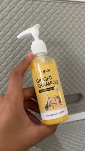 OUHOE 100ml Ginger Hair Thickening Shampoo - Anti-Hair Loss Moisturizing Scalp Soothing Formula