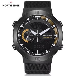 Đồng Hồ Thể Thao Kỹ Thuật Số NORTH EDGE 2022 Dành Cho Nam HORNET Chống Nước 50M Đèn Chiếu Sáng Giờ Thế Giới Vỏ Hợp Kim Dây Đeo Silicon Chạy Xe Đạp Đồng Hồ Đeo Tay