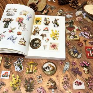 8pcs Retro Aesthetics stickers Waterproof Decorative Phone Cases Helmets Guitars suitable for Friends and Classmates